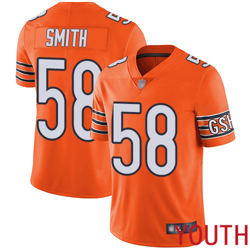 Chicago Bears Limited Orange Youth Roquan Smith Alternate Jersey NFL Football #58 Vapor Untouchable